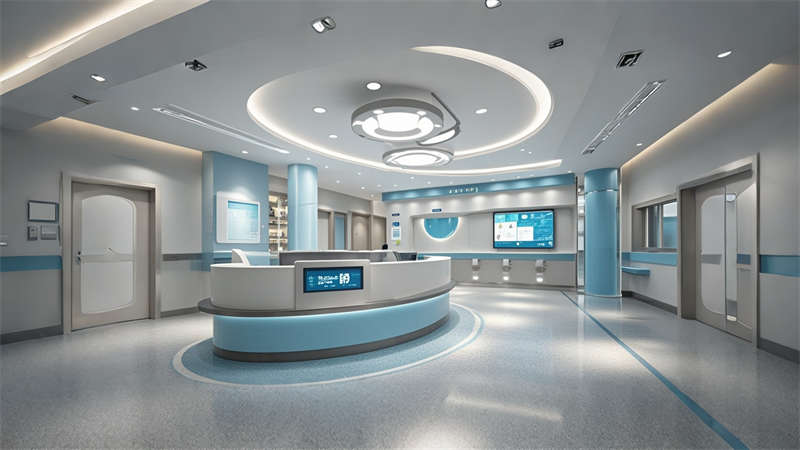 合肥8000平醫院裝修設計效果圖欣賞