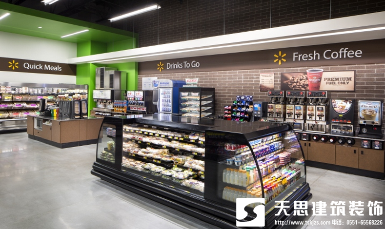 合肥比那里的裝修設(shè)計(jì)時(shí)尚與實(shí)用的結(jié)合，便利店裝修，便利店設(shè)計(jì)